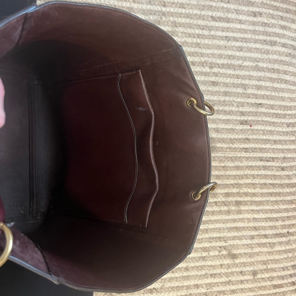 Mulberry Large Maple Tote in Burgundy Goatskin Leather. w Purple Pouch. Rare. - Picture 12 of 13